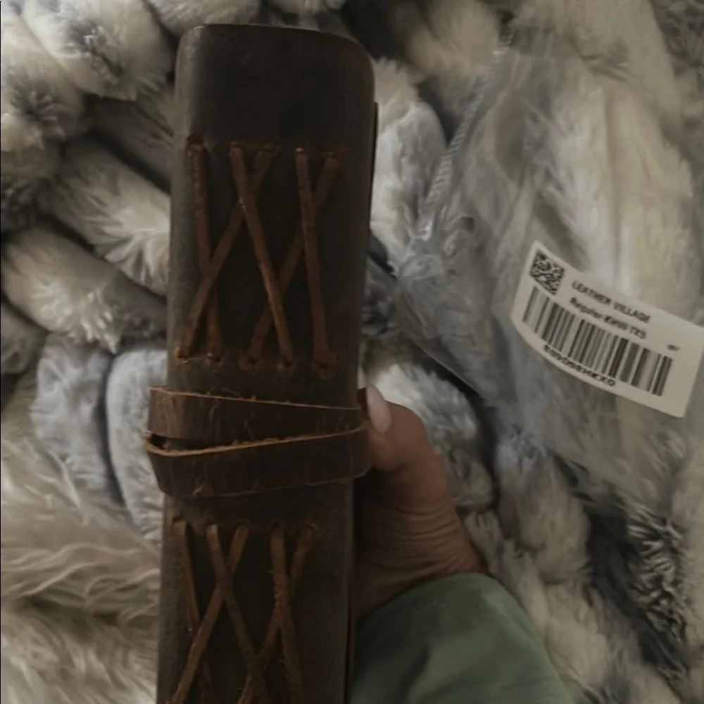 New in bag - Leather Village Brown Leather notebook. Antique look. All leather.